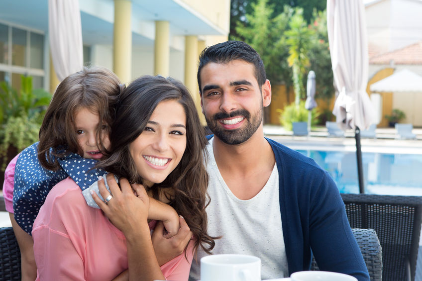 familia de vacaciones