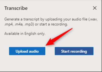 transcribir audio en word